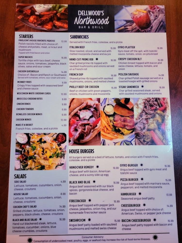 Dellwood Pavilion Menu image 1